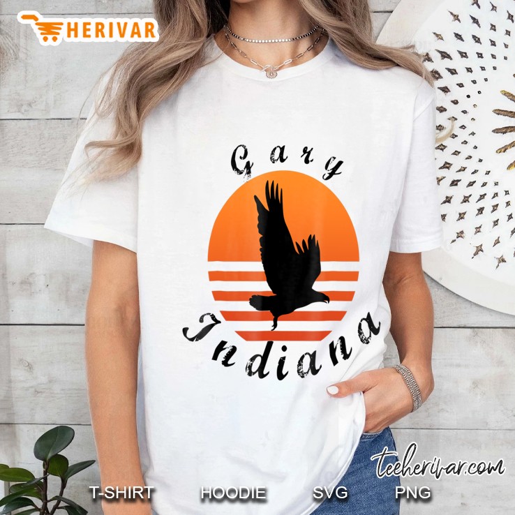 Gary Indiana Vintage Eagle Retro In Ladies Tee