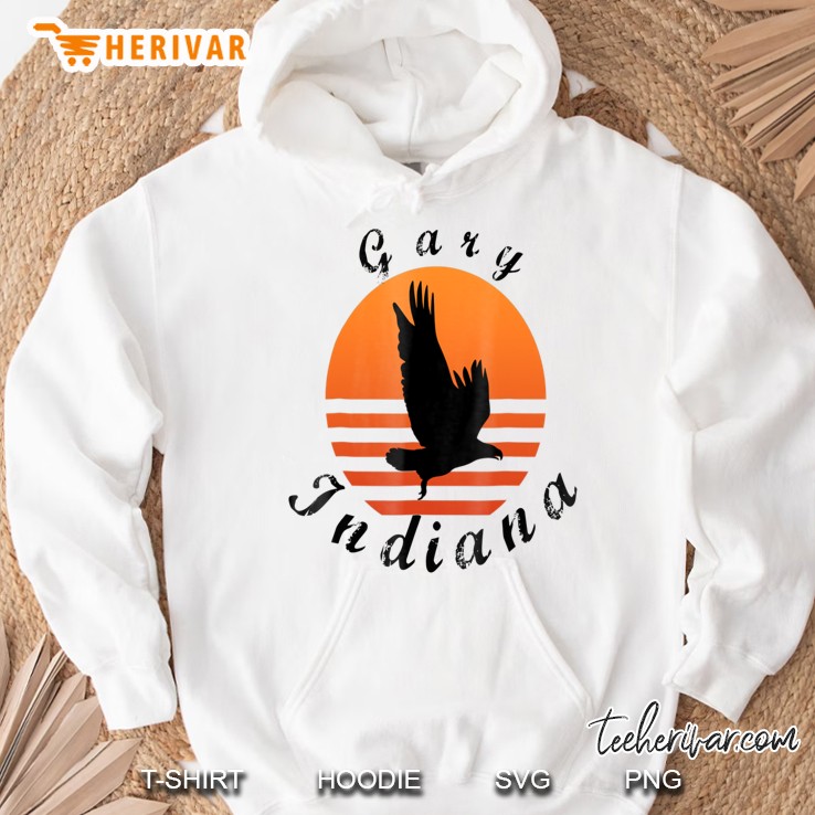 Gary Indiana Vintage Eagle Retro In Hoodie