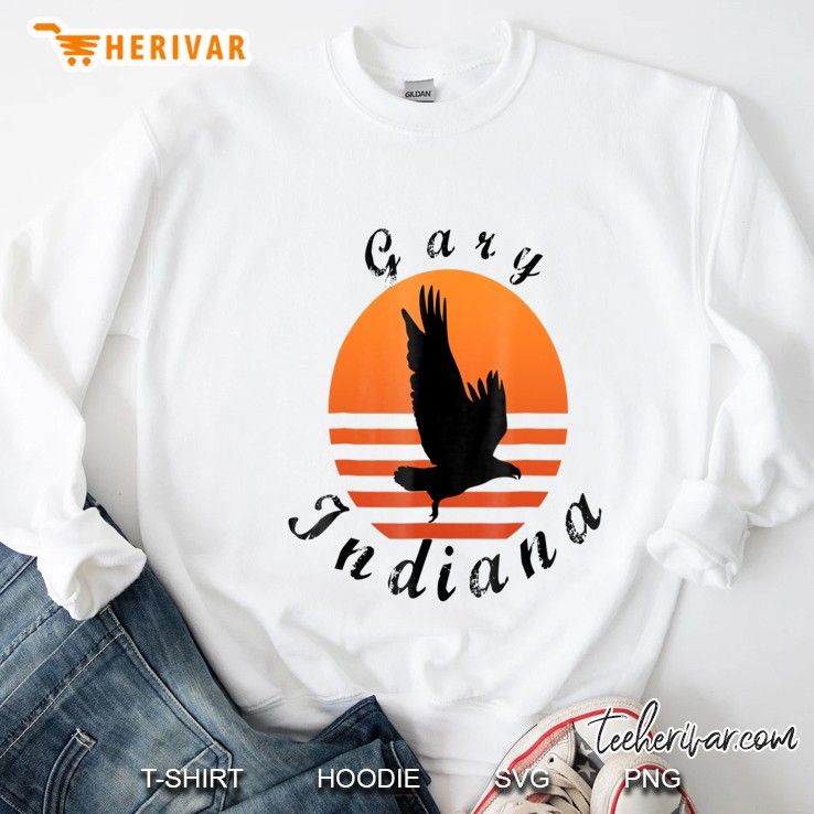 Gary Indiana Vintage Eagle Retro In Sweatshirt