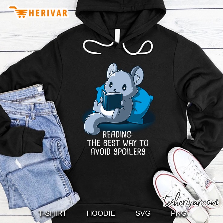 Reading The Best Way To Avoid Spoilers Cute Rat Reading Book Hoodie