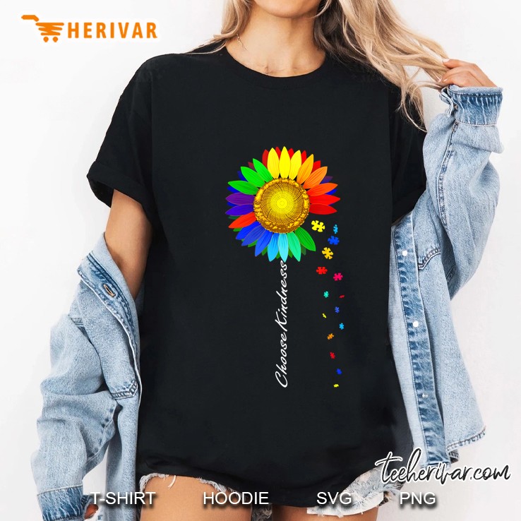 Autism Awareness Shirts Women Choose Kindness Ladies Tee