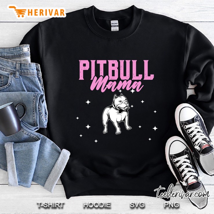 Comical Ladies Pitbull Mama Pitt Bully Dog Lover Sweatshirt