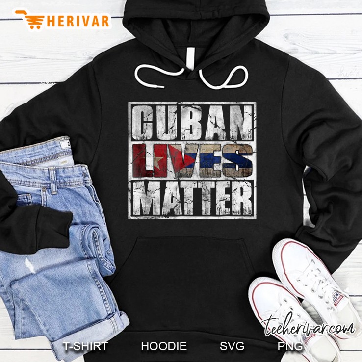 Cuban Lives Matter Flag Hoodie