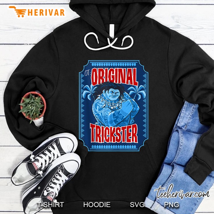 Moana Maui Ot Original Trickster Blue Hue Poster Hoodie