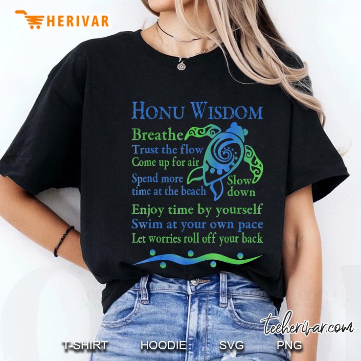 Hawaiian Honu Green Sea Turtle Wisdom Hoodie