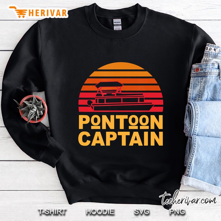 Pontoon Captain, Tritoon Captain, Boating, Lake Life Sweatshirt