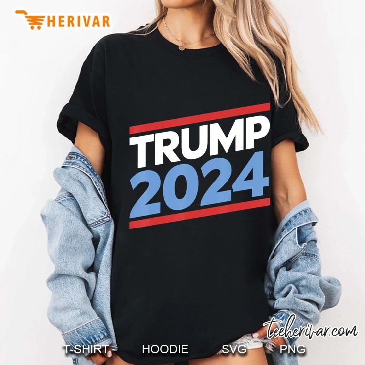 Trump 2024 - Red, White, And Blue Republican Ladies Tee