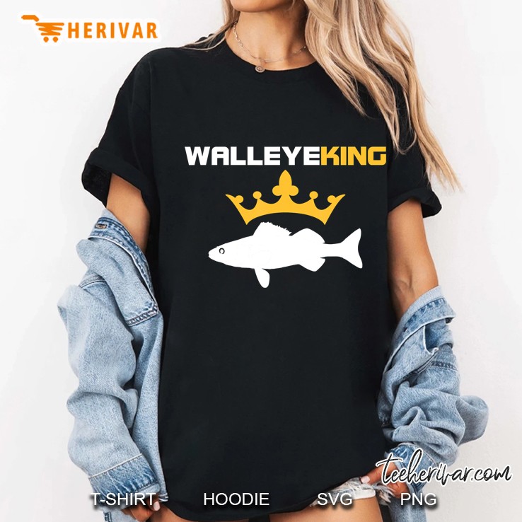 Walleye King - Walleye Fishing Ladies Tee