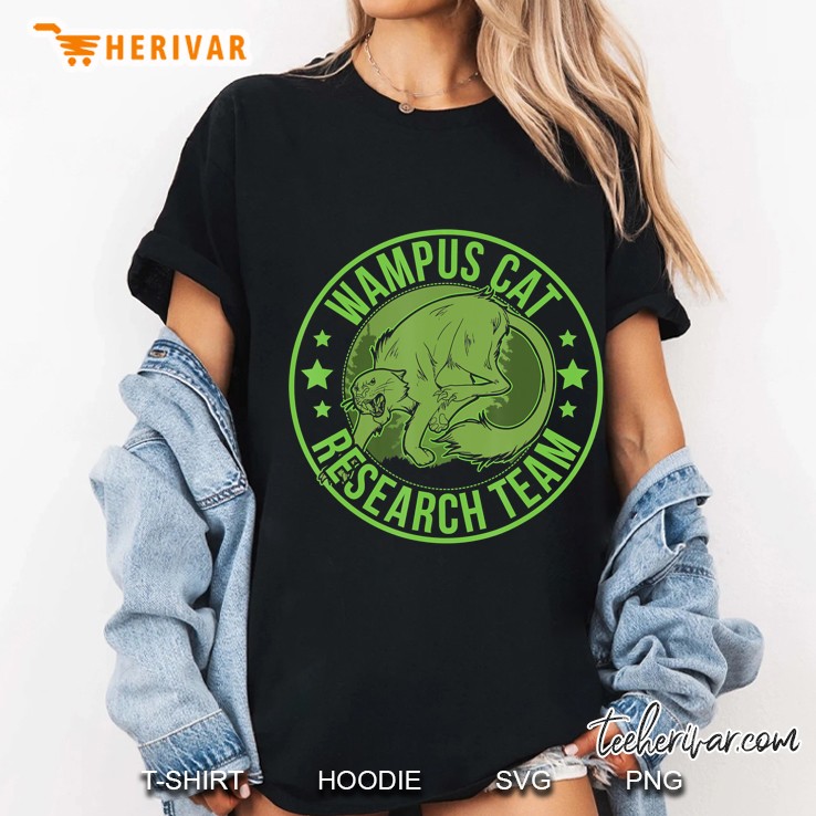 Wampus Cat Hide & Seek Research Team Champion Cryptid Ladies Tee