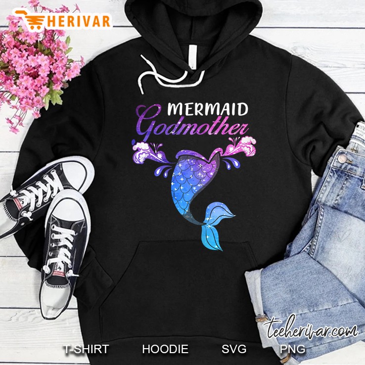Womens Mermaid Godmother Mermaid Birthday Party Mother