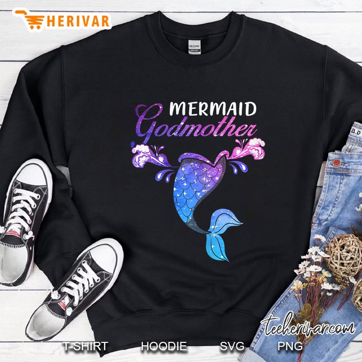 Womens Mermaid Godmother Mermaid Birthday Party Mother
