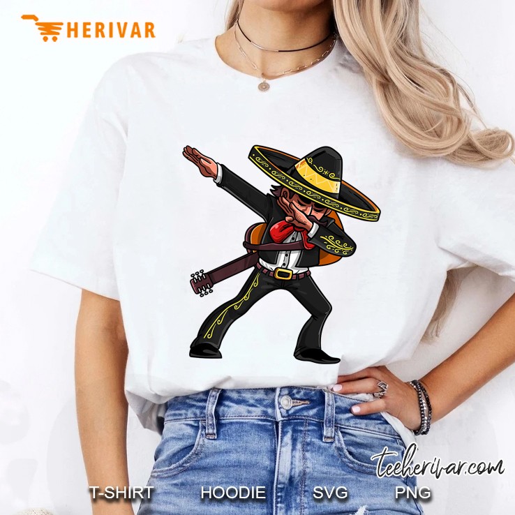 Dabbing Mexican Mariachi Shirt Cinco De Mayo Costume Tee Ladies Tee