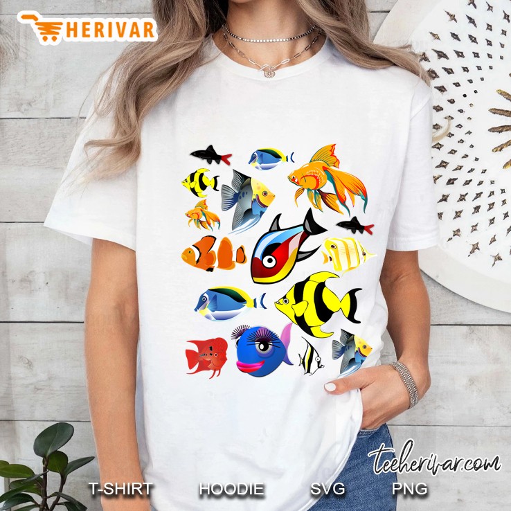 Fishkeeper Fish Tank Tropical Aquarium Fish Gift Ladies Tee