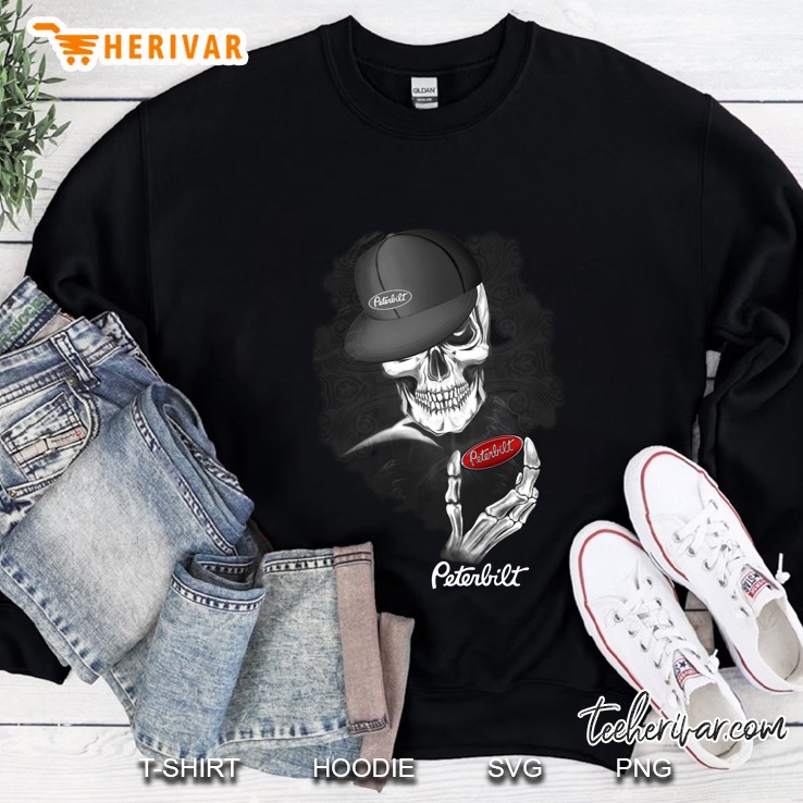 Peterbilt Skeleton Trucker Peterbilt Logo Sweatshirt