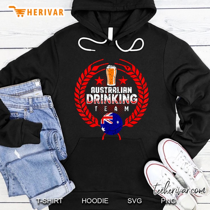Australian Flag Drinking Team Beer Drinker Australia Hoodie