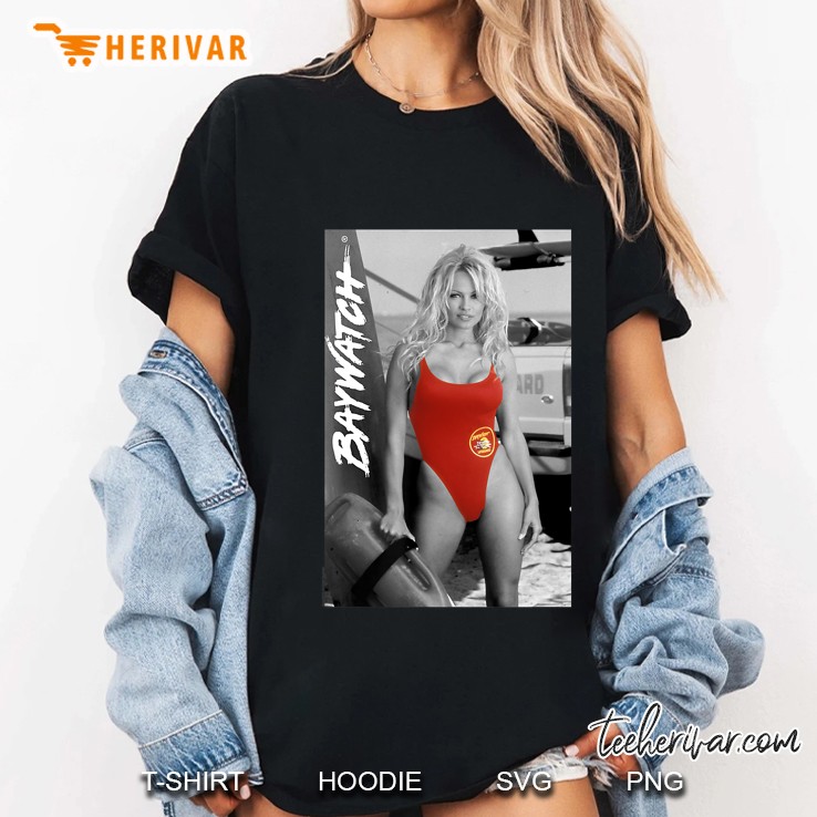 Baywatch Pamela Anderson Red Swim Suit Ladies Tee