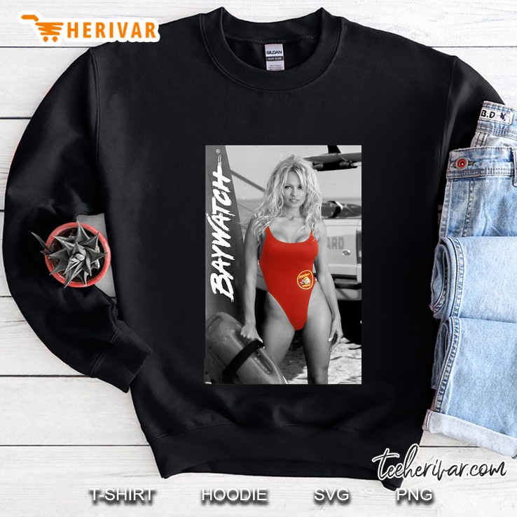 Baywatch Pamela Anderson Red Swim Suit Sweatshirt