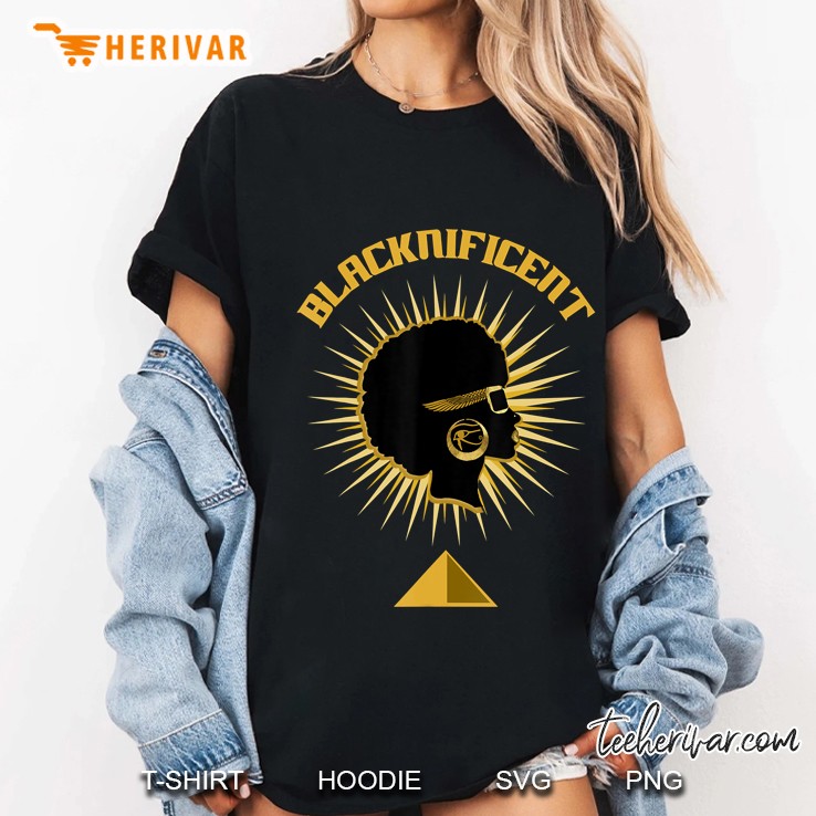 Blacknificent Afro African American Pro Black History Ladies Tee