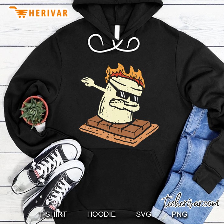 Dabbing Smore Marshmallow Cute Dab Dance Camping Camper Hoodie