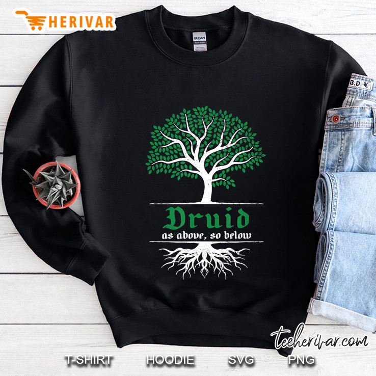 Druid Power Nature & Animal Dungeons Board Game Dm D20 Rpg Sweatshirt