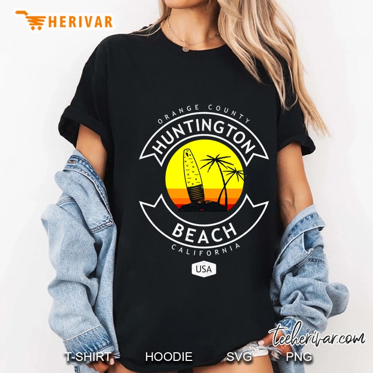 Huntington Beach California Surf Ladies Tee