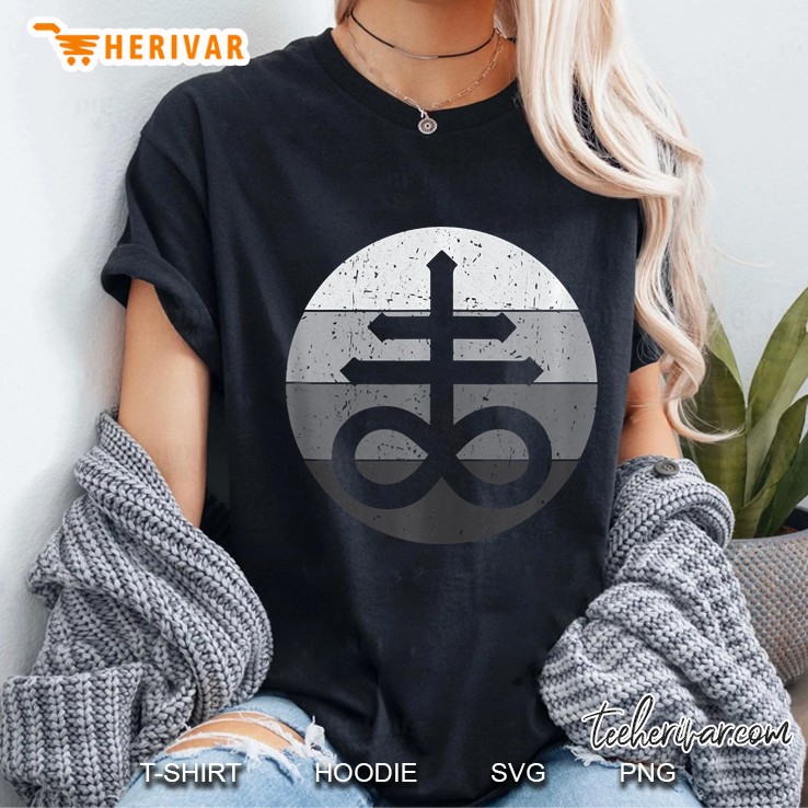 Leviathan Cross Satanic Cross And Alchemy Symbol Ladies Tee