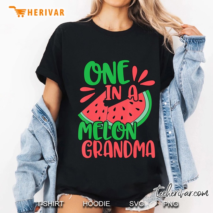 One In A Melon Grandma Watermelon Red Grandmother Hoodie