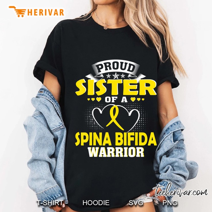 Proud Sister Of A Spina Bifida Warrior Ladies Tee