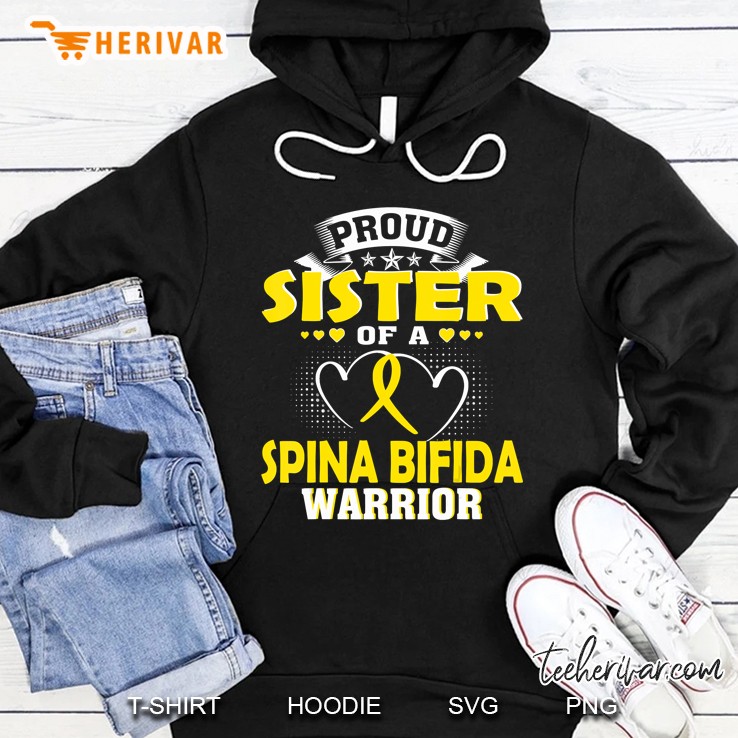 Proud Sister Of A Spina Bifida Warrior Hoodie