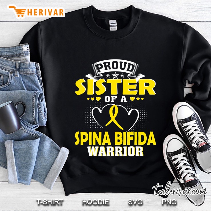 Proud Sister Of A Spina Bifida Warrior Sweatshirt