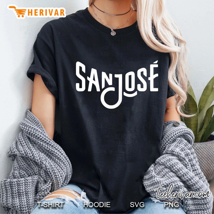 San Jose Logo (White) - San Jose, California Hoodie