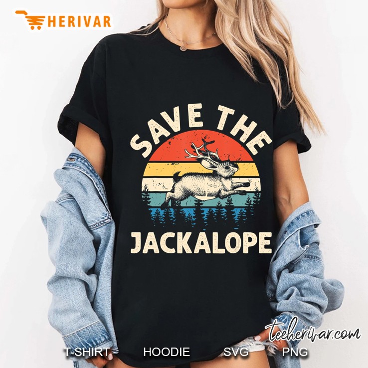 Save The Jackalope Tshirt For Animal Lover Gift Hoodie