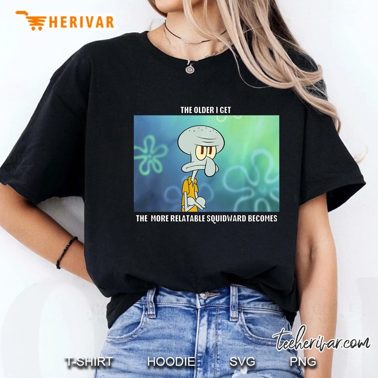 Spongebob Squarepants Relatable Squidward Portrait Hoodie