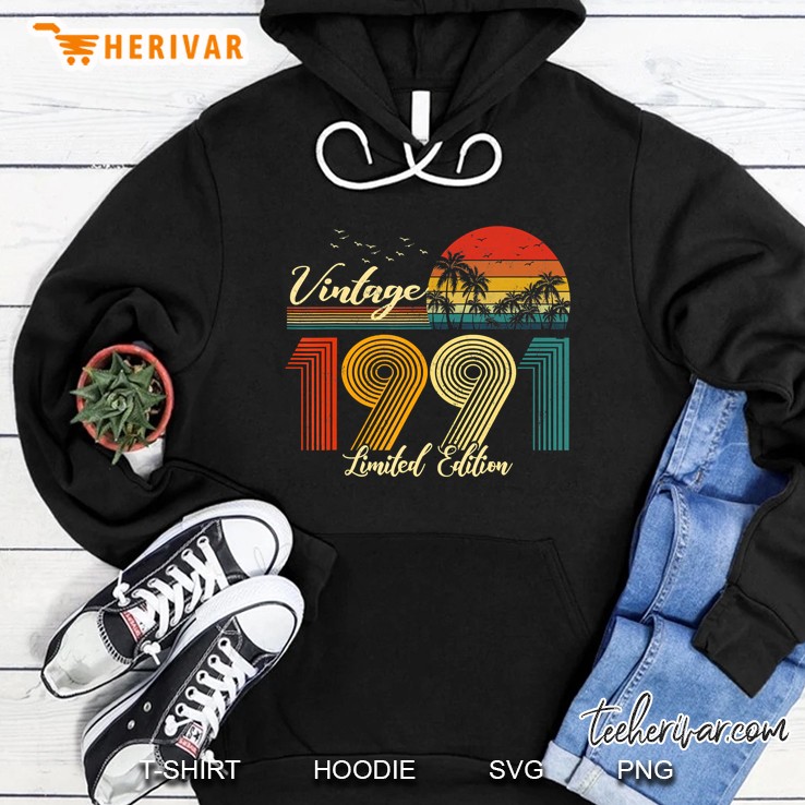 Vintage 1991 Limited Edition Men Women - 29 Birthday Hoodie
