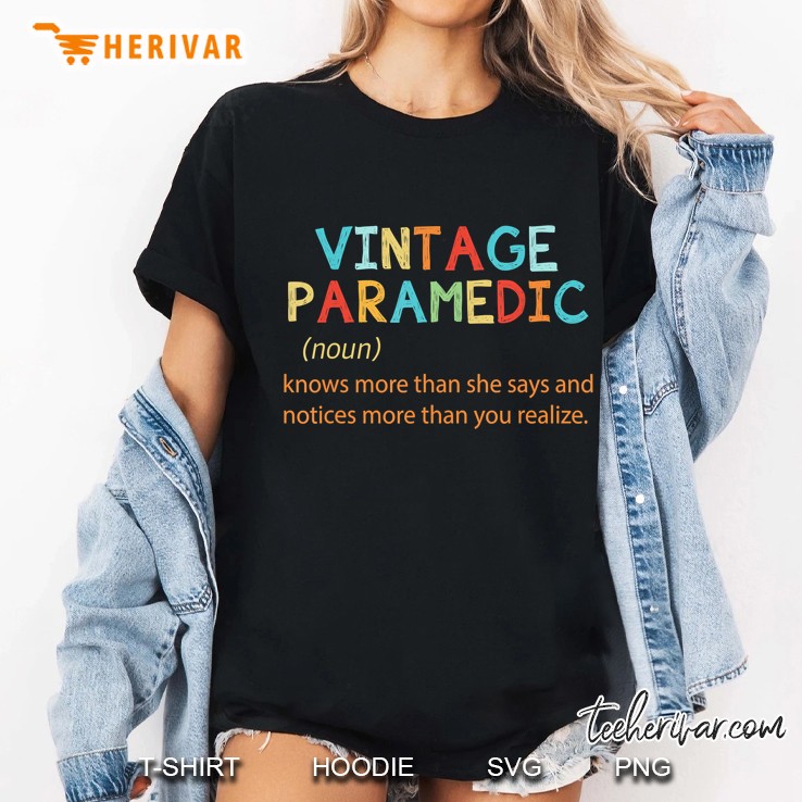 Vintage Paramedic Therapist Knows More Than She Says Hoodie