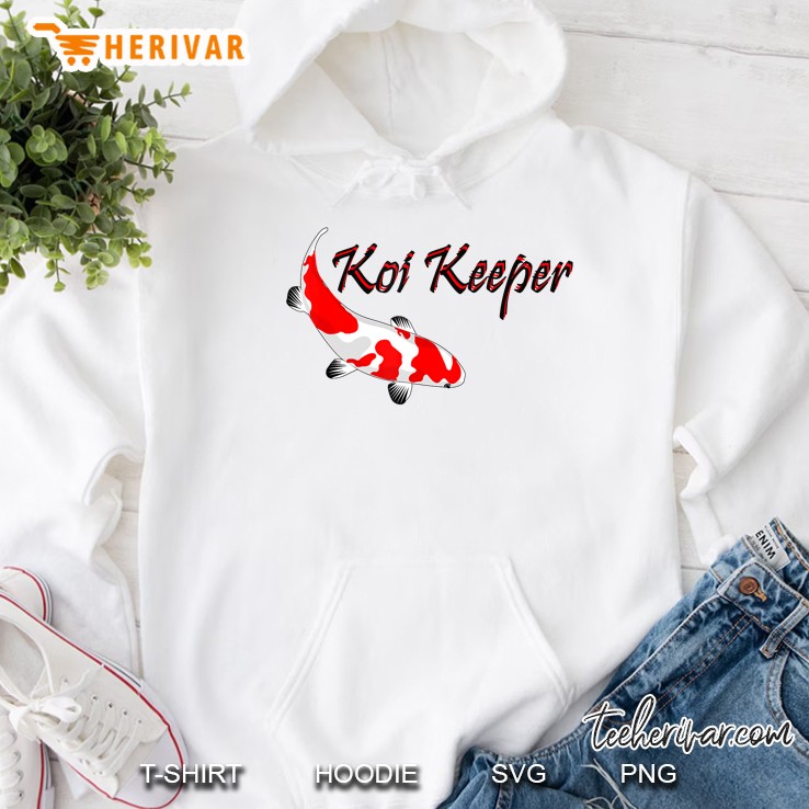Koi Keeper, Butterfly Koi Pond, Showa Koi Fish Tancho Sanke Hoodie