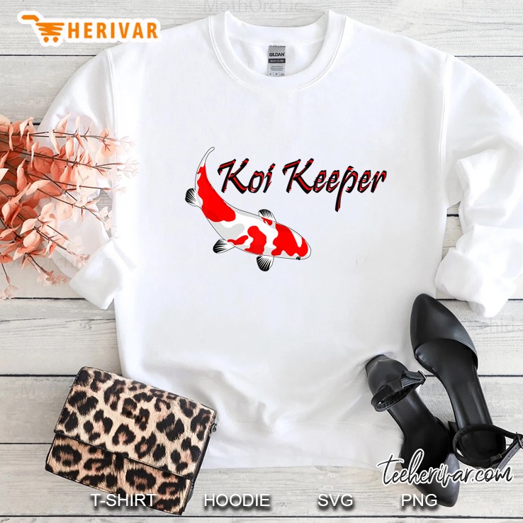 Koi Keeper, Butterfly Koi Pond, Showa Koi Fish Tancho Sanke Sweatshirt