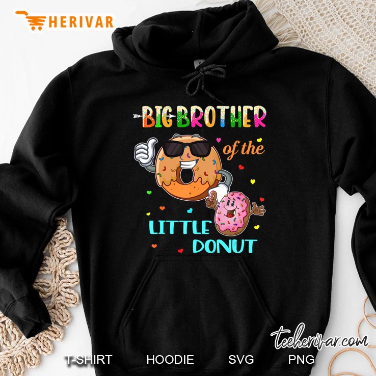 Big Brother Of The Little Donut Donut For Men Hoodie