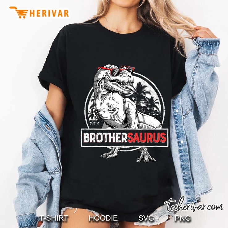 Brothersaurus T Rex Brother Saurus Dinosaur Boys Ladies Tee