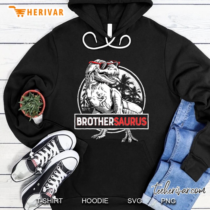 Brothersaurus T Rex Brother Saurus Dinosaur Boys Hoodie