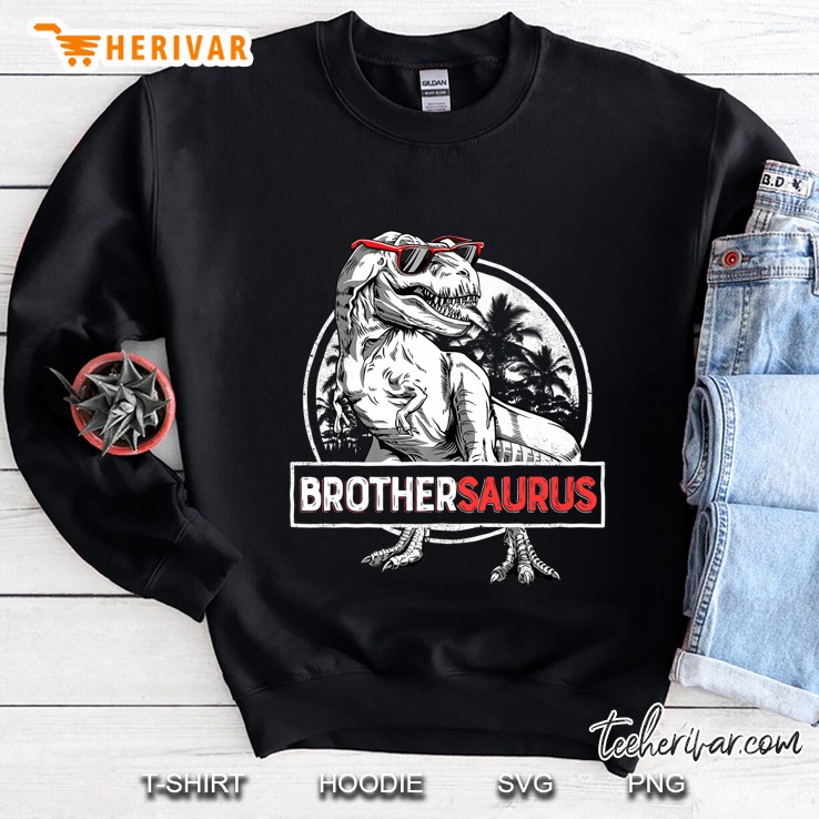 Brothersaurus T Rex Brother Saurus Dinosaur Boys Sweatshirt