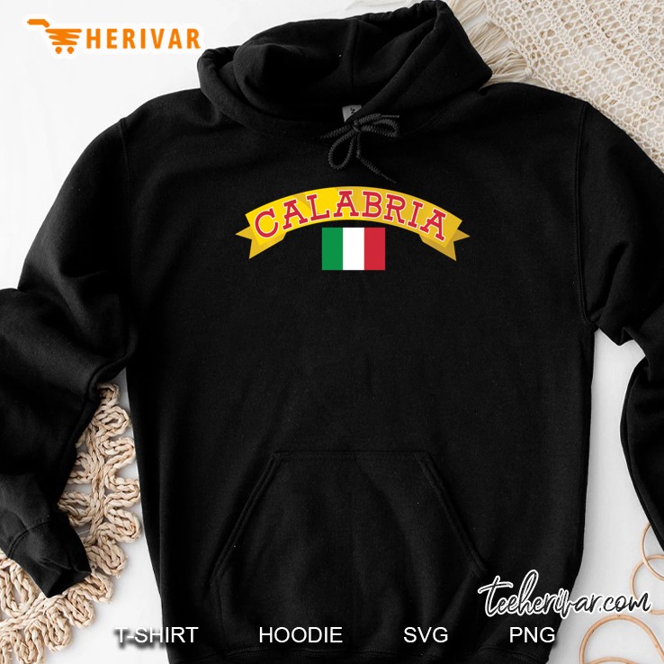 Calabria Italian Flag Calabrian Hooded Hoodie