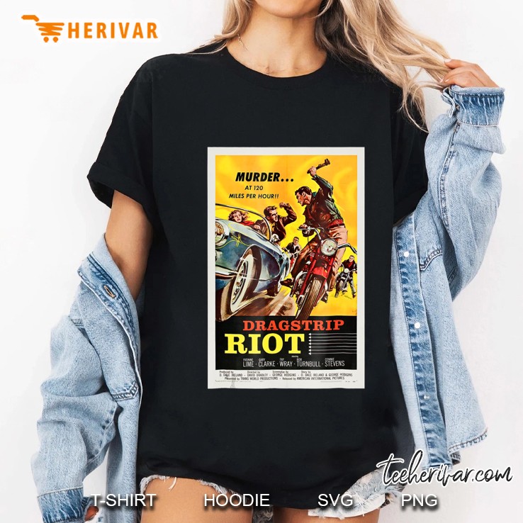 Drag Strip Riot 1958 Classic Hot Rod Rockabilly Hoodie