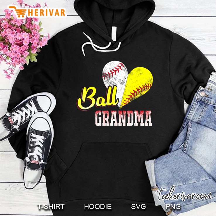 Funny Ball Grandma Baseball Softball Hoodie