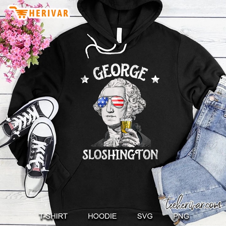 George Sloshington Washington 4Th Of July Men Funny American Tank Top Hoodie