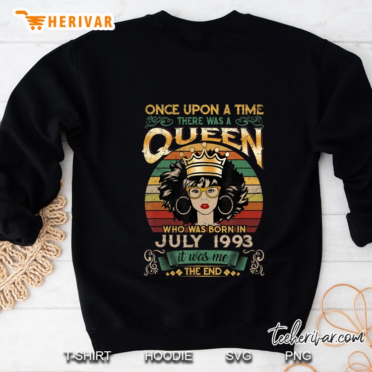 Girls 26Th Birthday Queen July 1993 Shirt Queen Birthday Sweatshirt