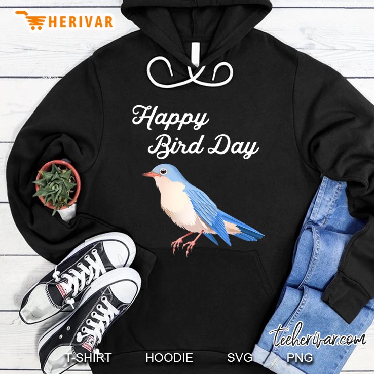 Happy Bird Day - National Bird Day Blue Bird Pun Tee Mugs