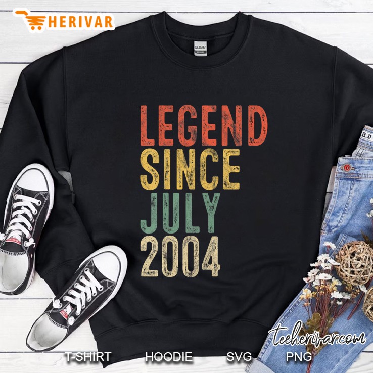 Legend Since July 2004 16Th Birthday Gift 16 Year Old Sweatshirt