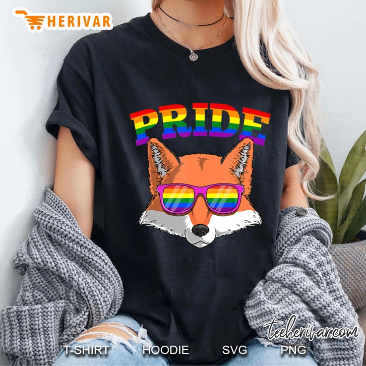 Lgbt Fox Gay Pride Rainbow Lgbtq Cute Gift Hoodie