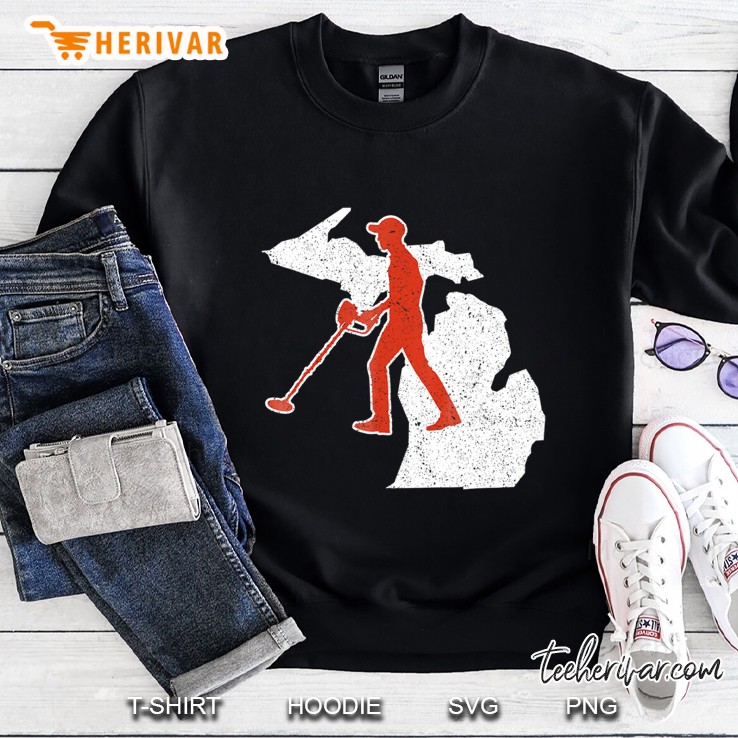 Michigan Metal Detector Shirt Coinshooter Detecting Gift Sweatshirt